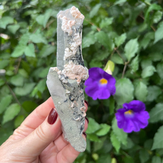 Quartz Wand Twin - Inner Mongolian - Self-healing, Double-terminated - Inclusions - Keys