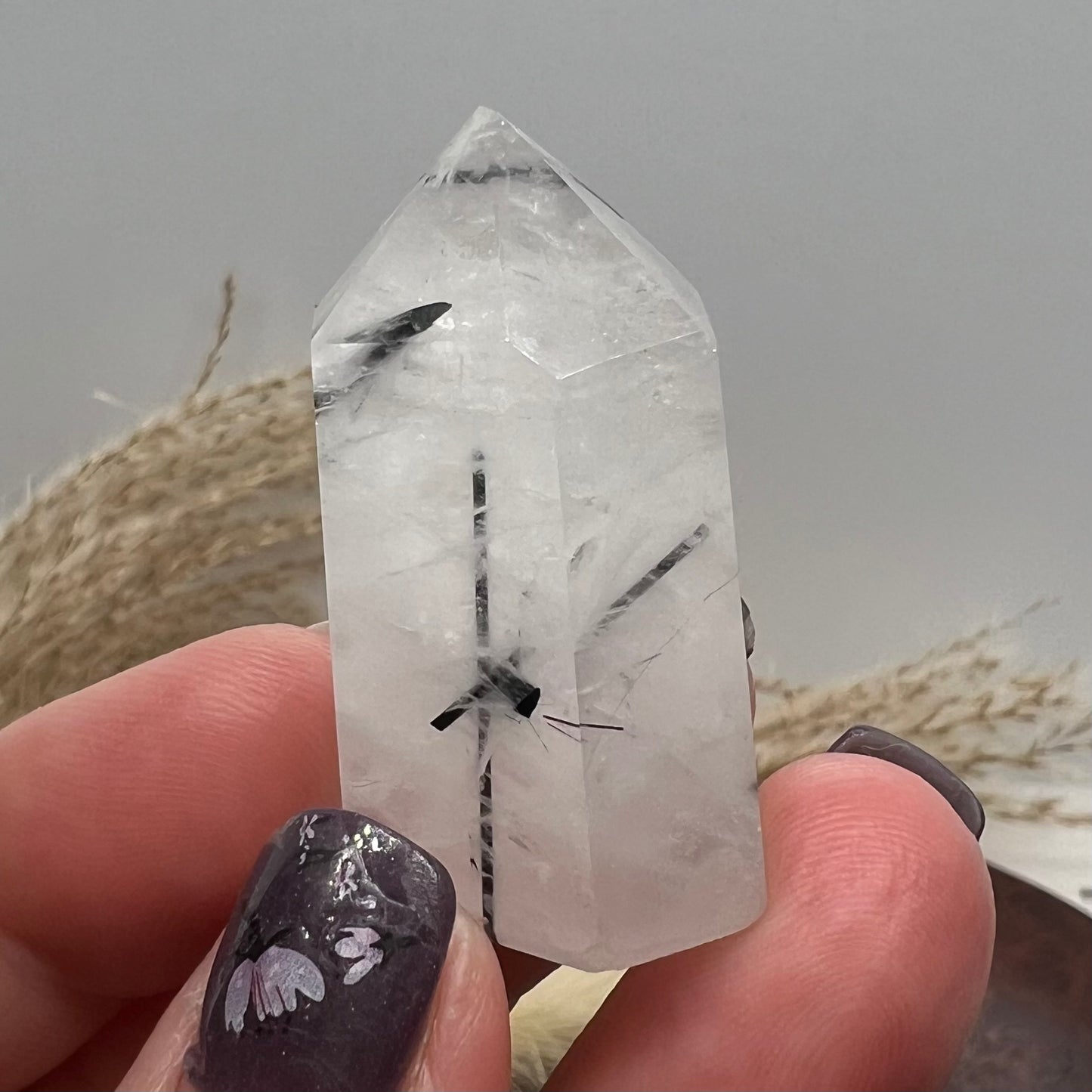 Tourmalinated Quartz Mini Tower (d)