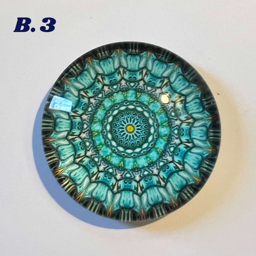 Mystical Magnets - 'B' Series - 4cm Diameter Glass bubble