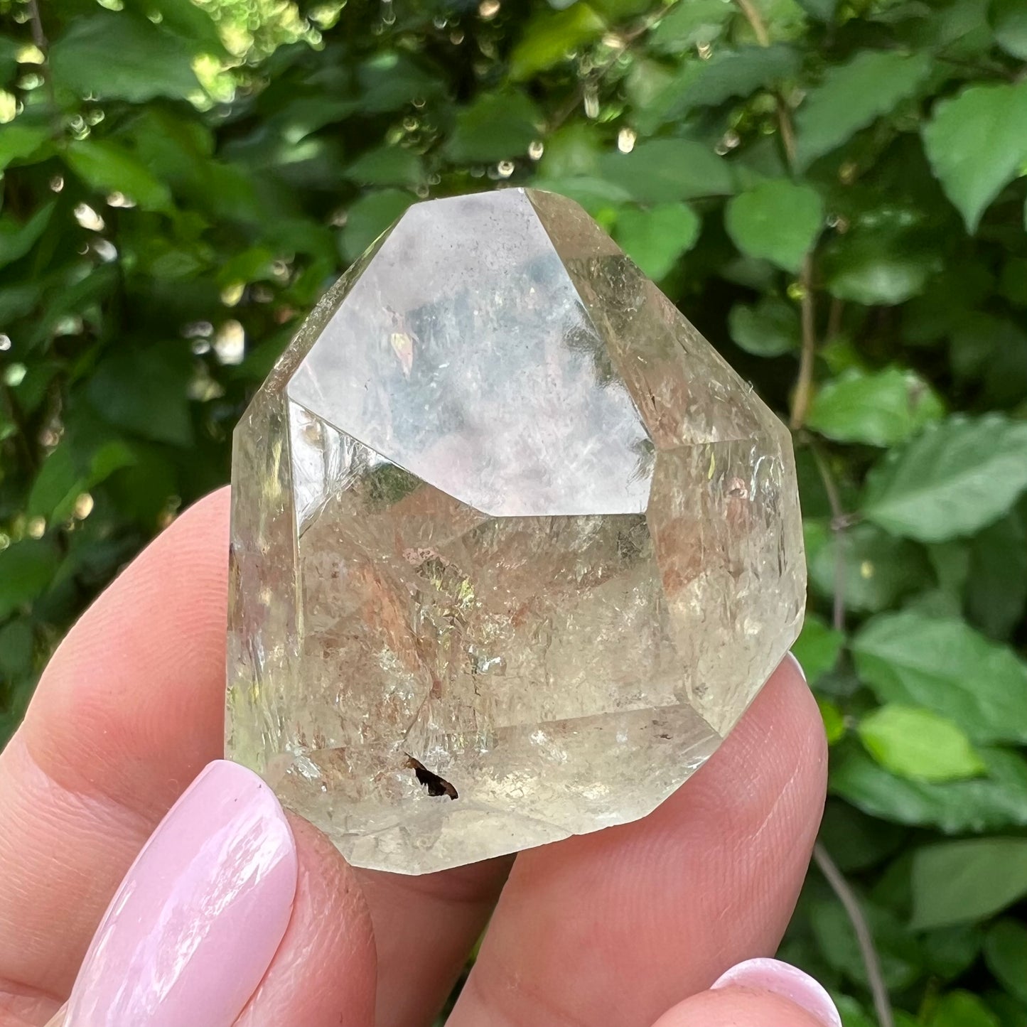Natural Citrine Polished Freeform with Rainbows - Brazil   [BC1]