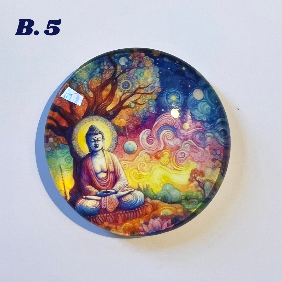 Mystical Magnets - 'B' Series - 4cm Diameter Glass bubble