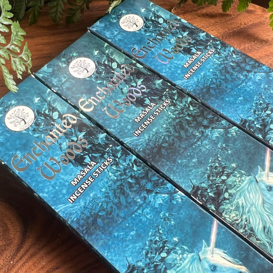 Enchanted Woods Masala Incense Sticks. "Mystical, magical, entrancing and enchanting.&nbsp; Venture into the enchanted woods..."