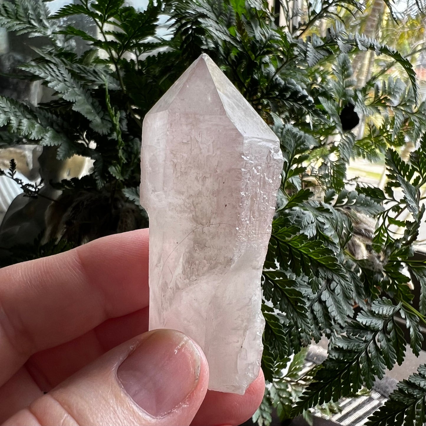 Natural Lithium Candle Quartz Point