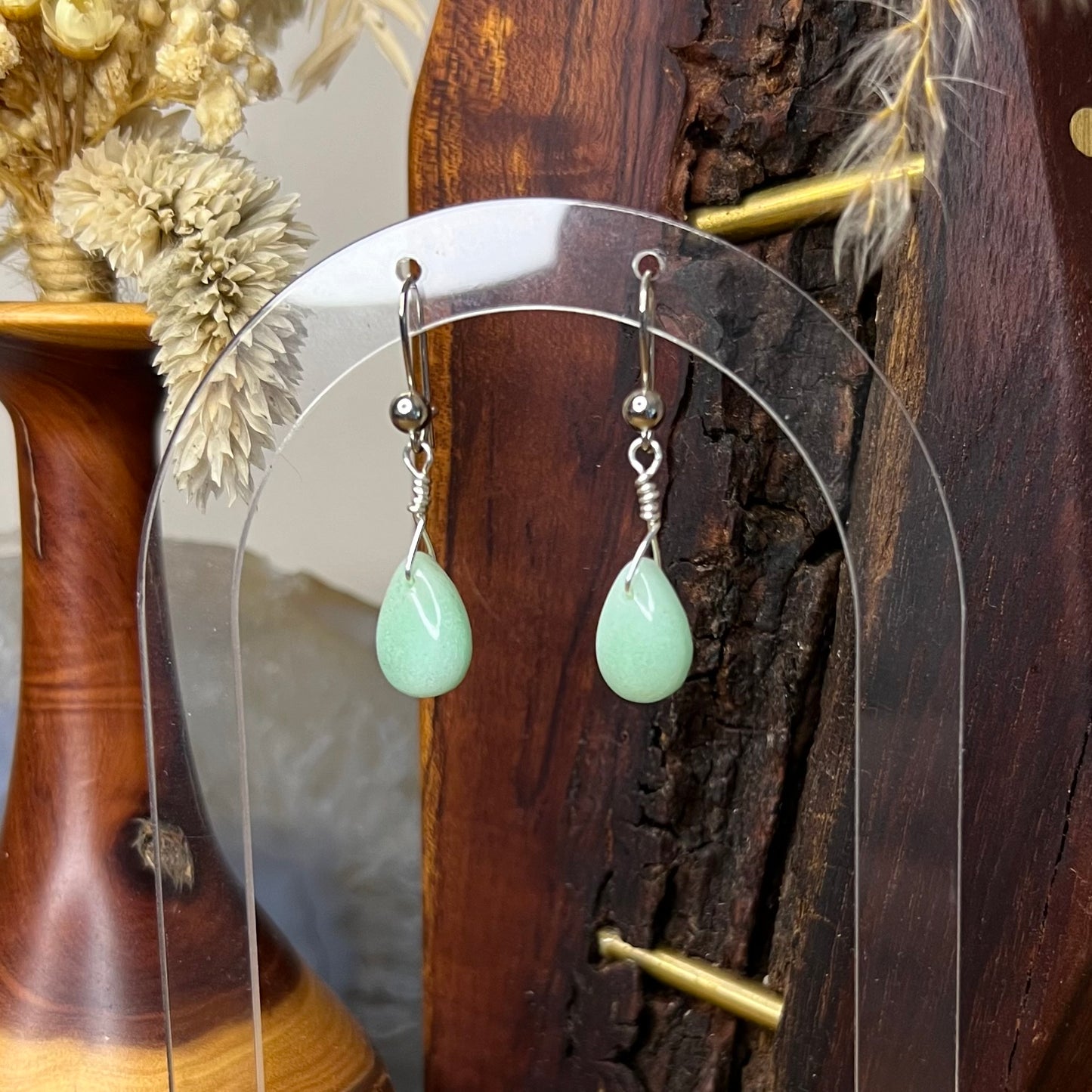 Australian Chrysoprase Crystal Earrings: Uplifting ∙ New Beginnings ∙ Optimism