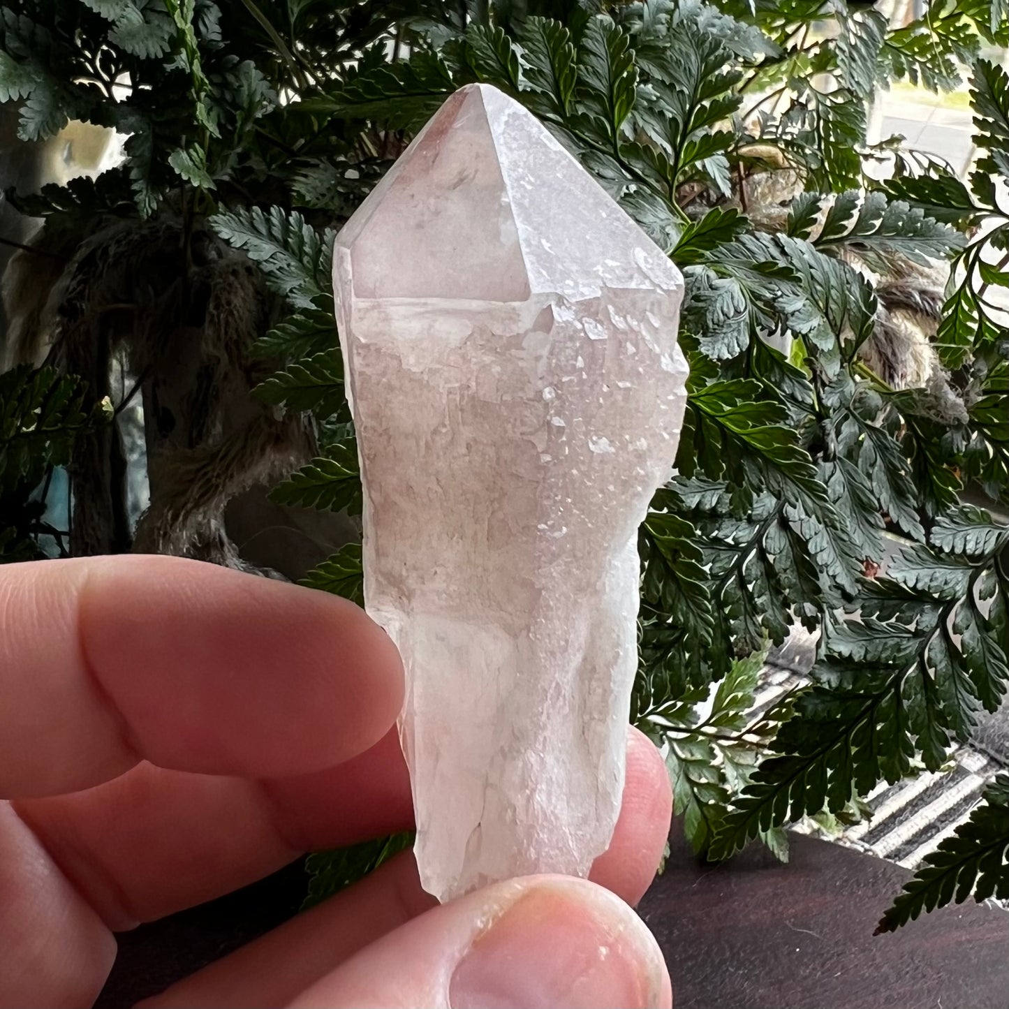 Natural Lithium Candle Quartz Point