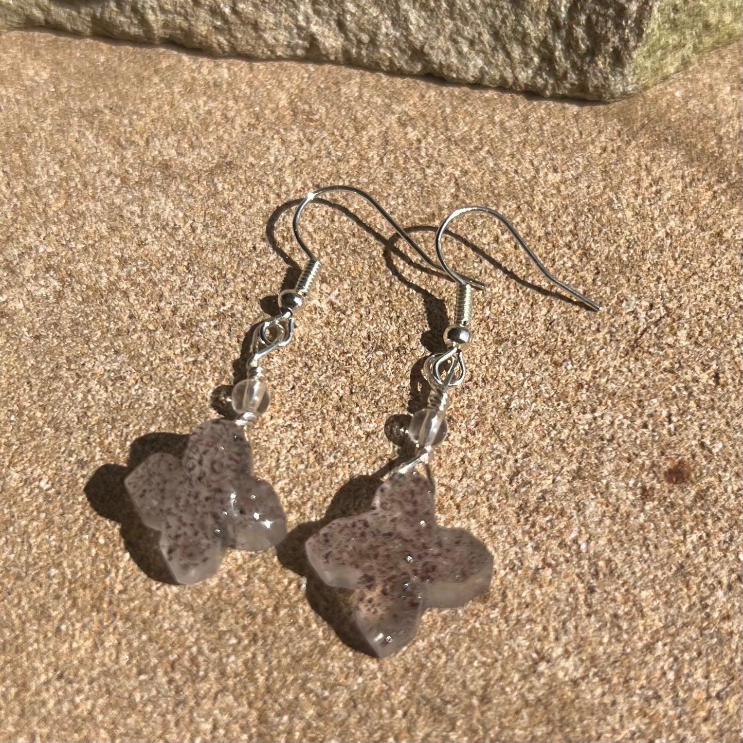 Super Seven Quartz Earrings