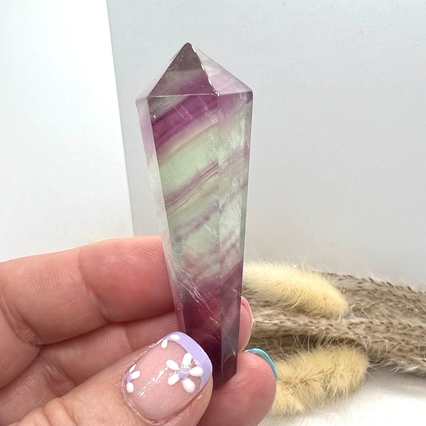 Candy Rainbow Fluorite Wand (i)