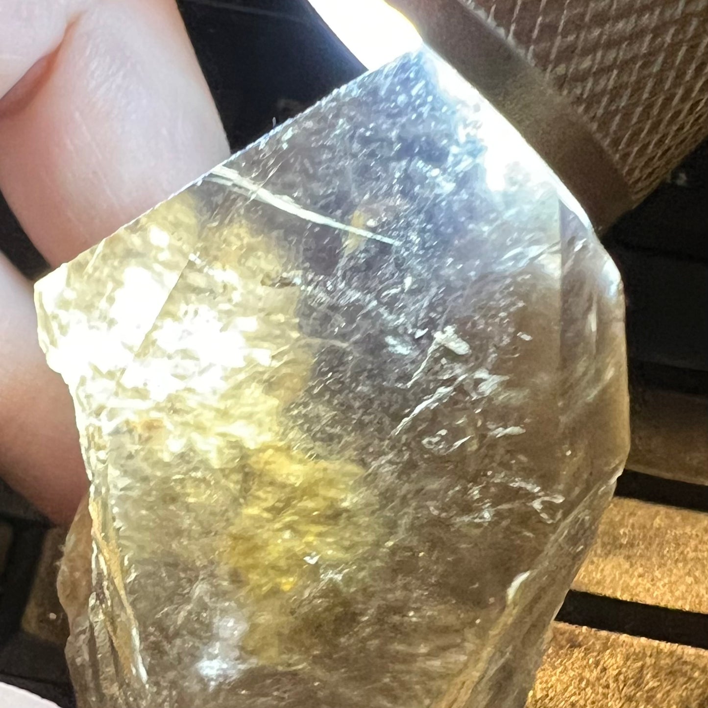 Smoky Quartz Point - Channeling Quartz with Rutile & Isis Window.