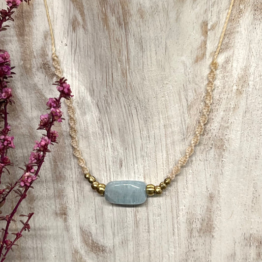 ‘Cliodnah’ Petite Aquamarine Necklace