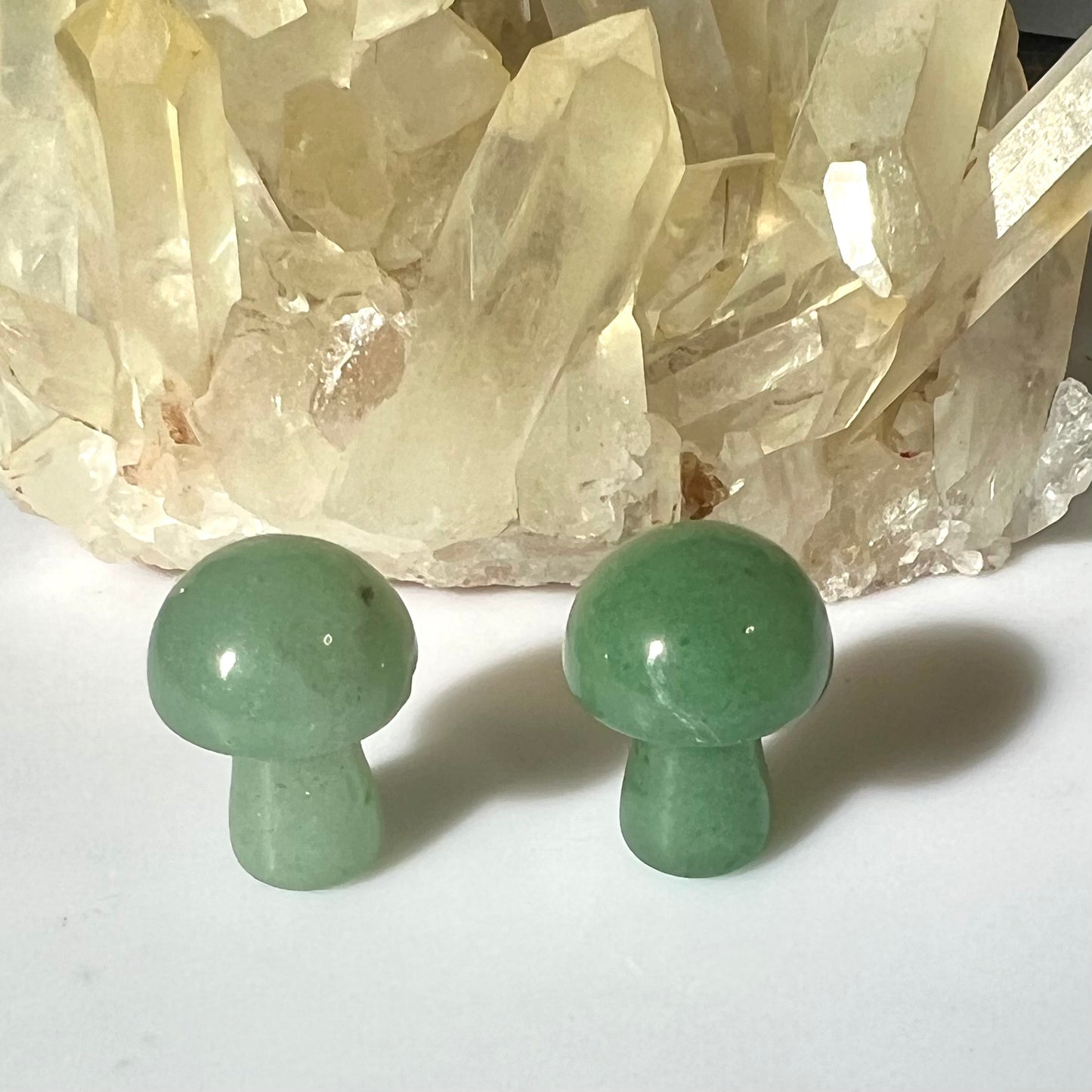 Green Aventurine Mini Mushroom Carvings