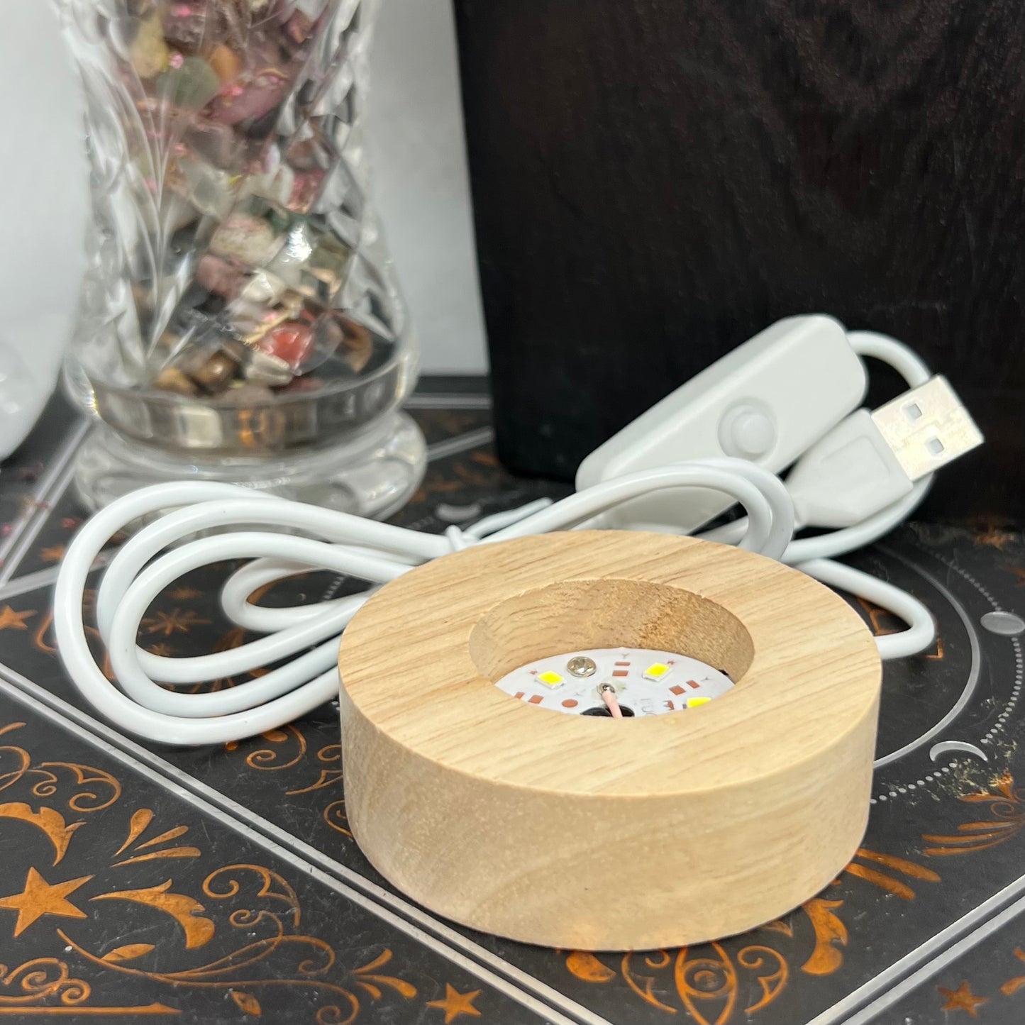 Wood USB Light Base