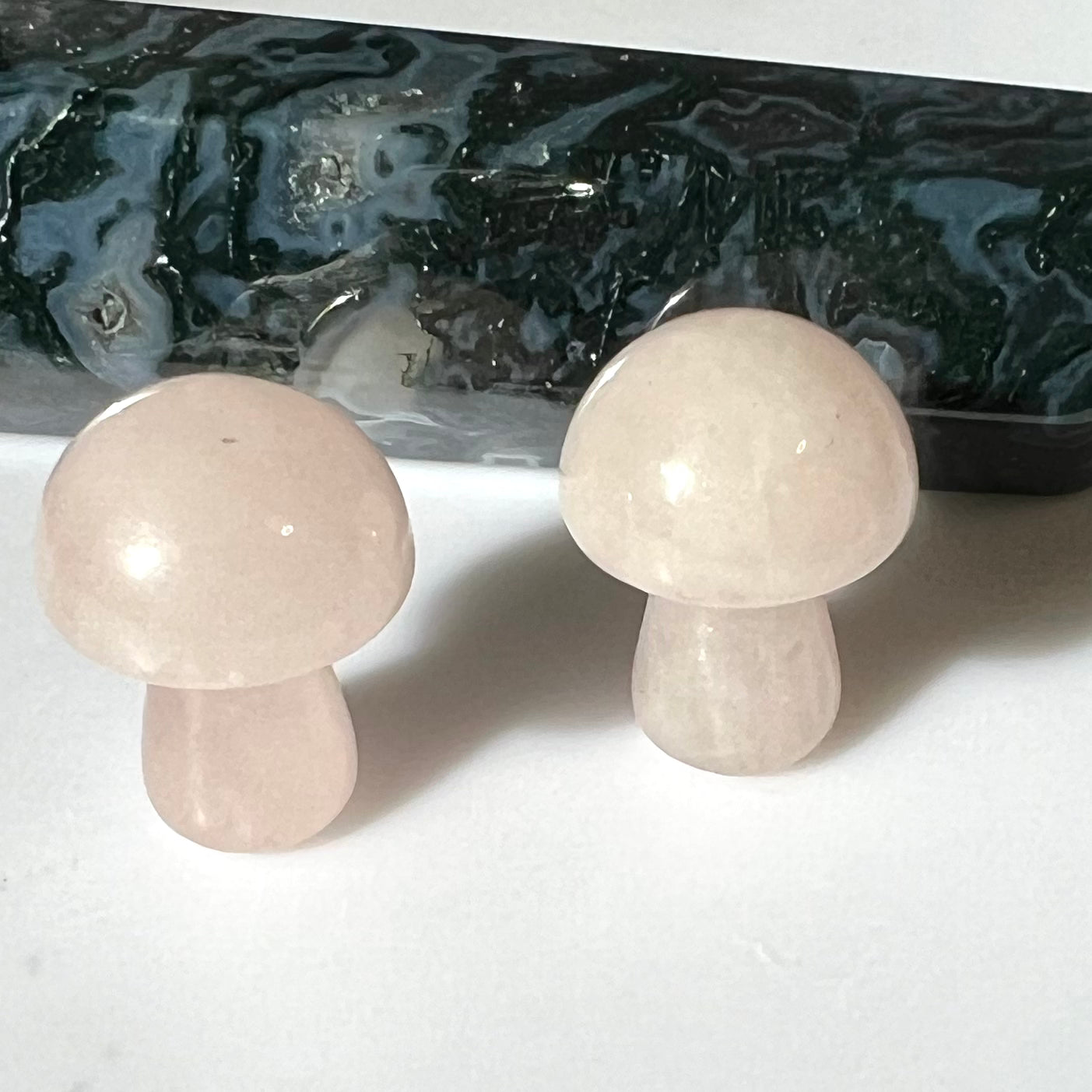 Rose Quartz Mini Mushroom Carvings