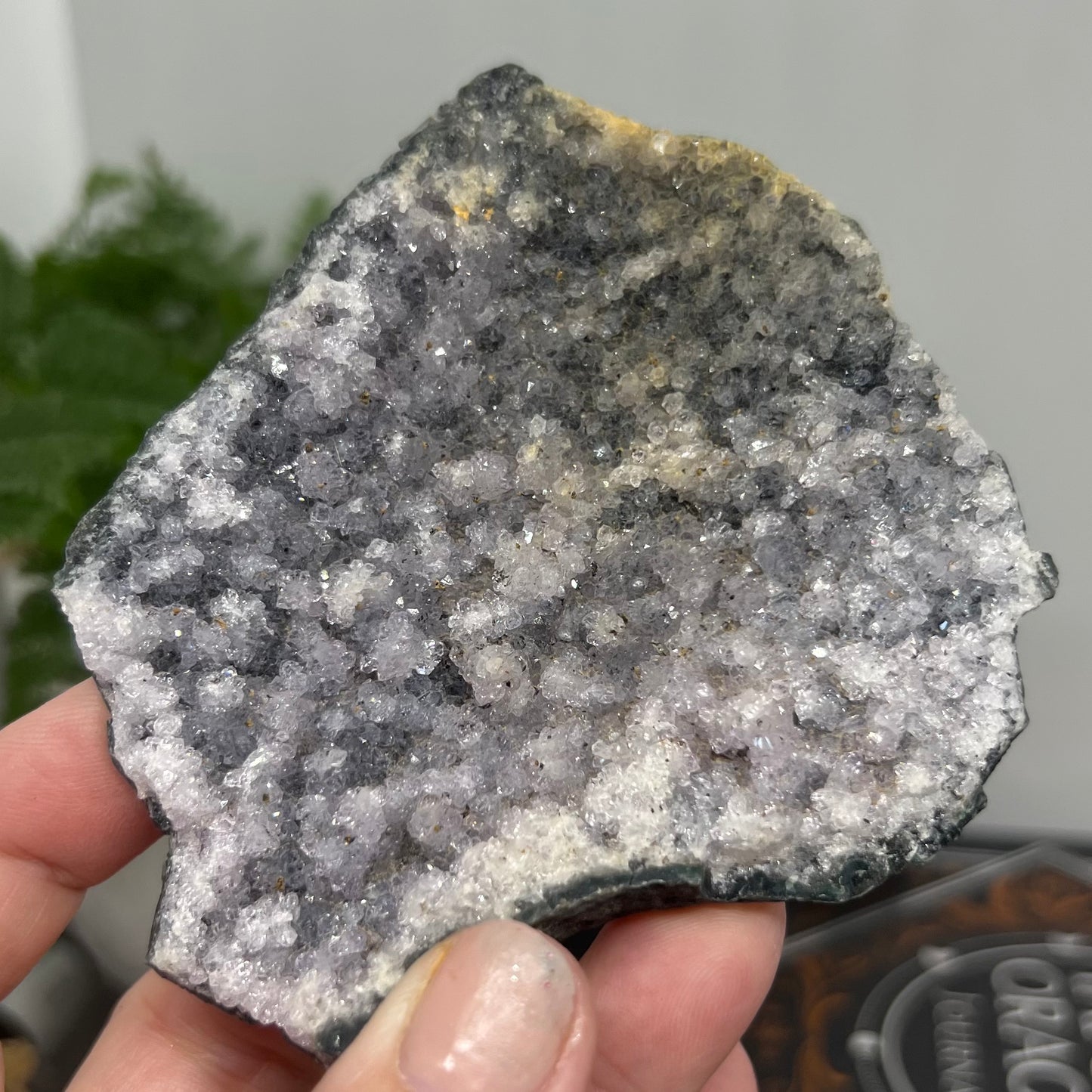 Amethyst Cluster - Raw Silvery Amethyst Cluster
