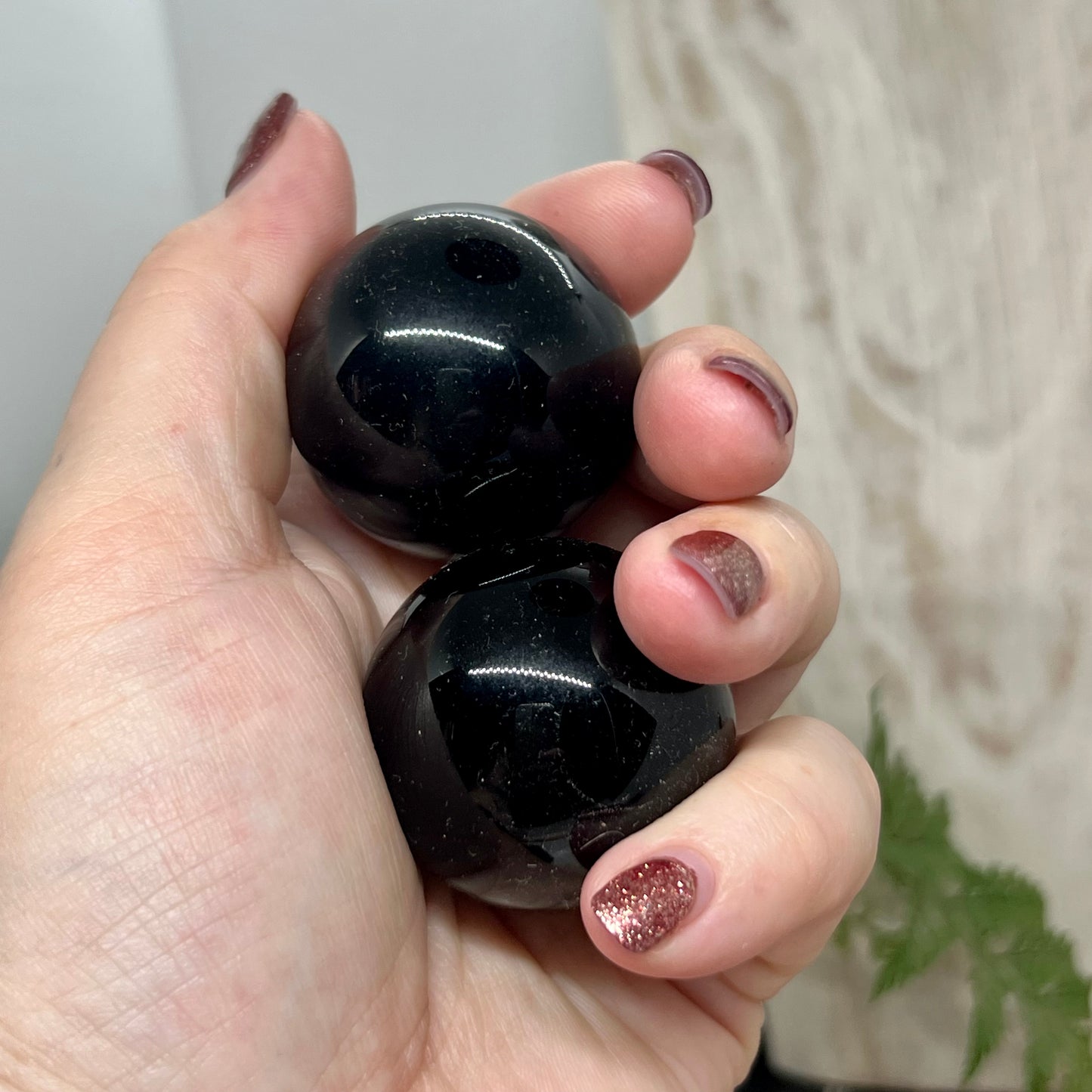 Obsidian Crystal Spheres - Natural Obsidian