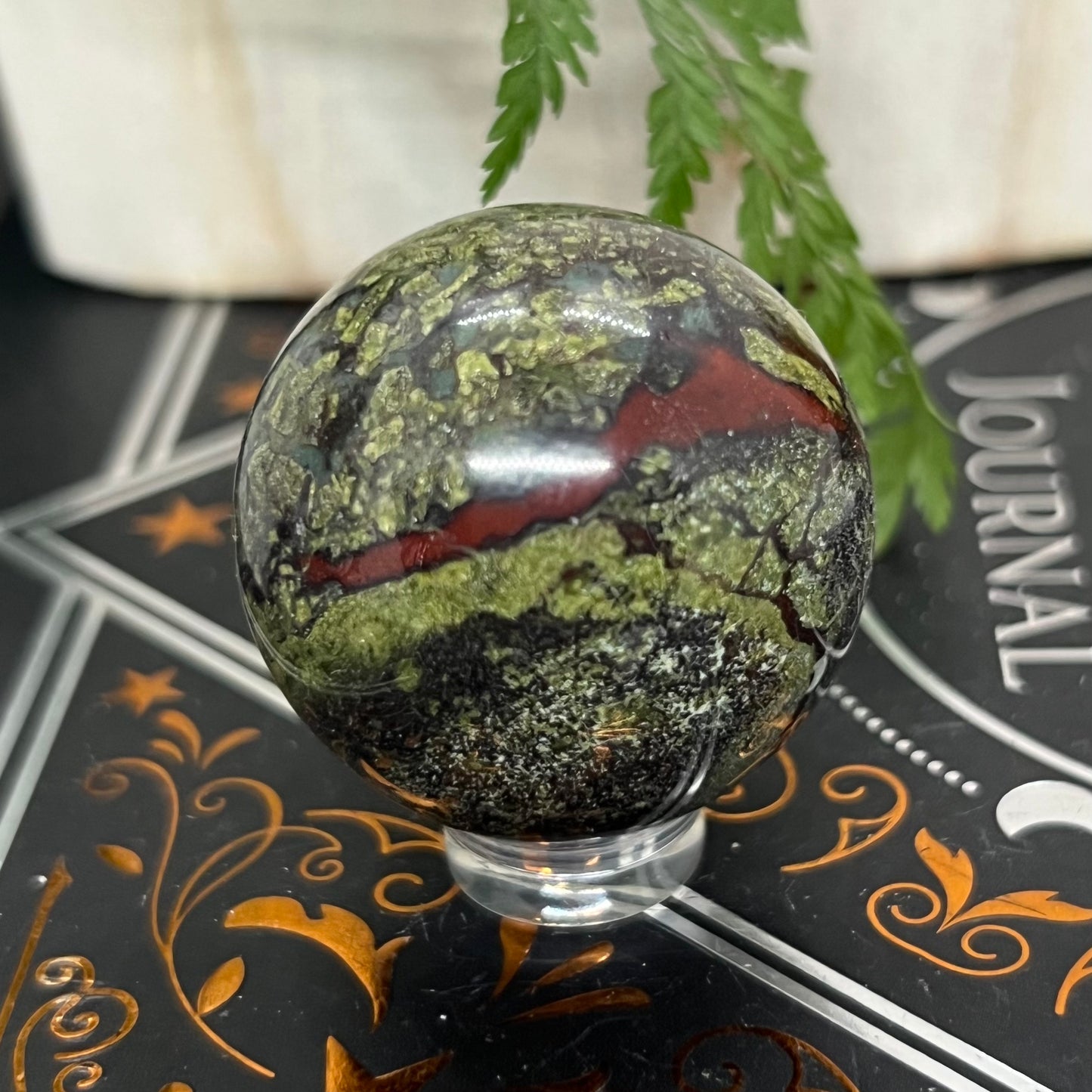 Dragon Blood Jasper Crystal Sphere