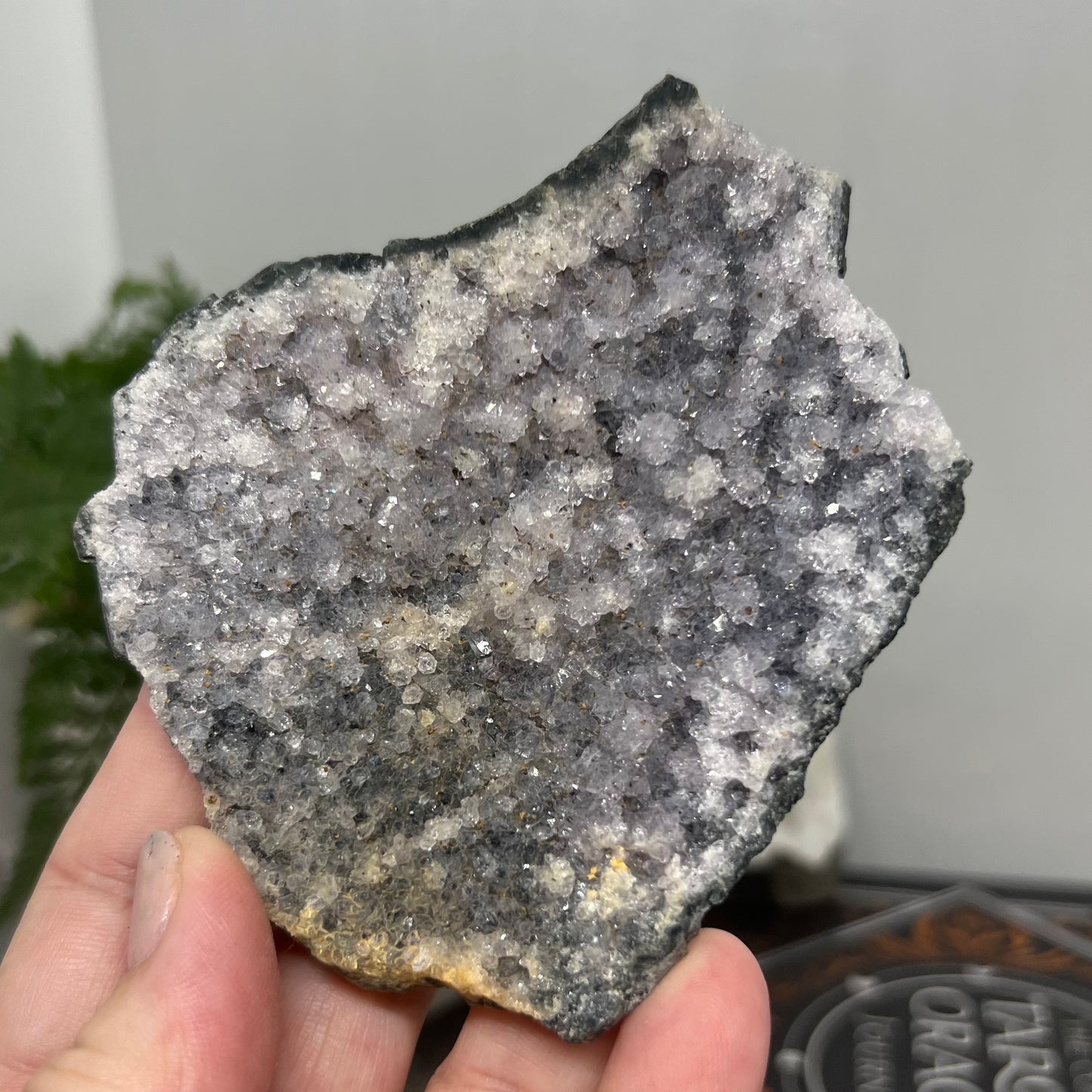 Amethyst Cluster - Raw Silvery Amethyst Cluster